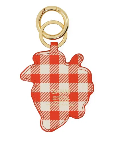 Ganni Grape Keyring In Gold