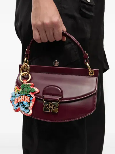 Ganni Grape Keyring In Gold