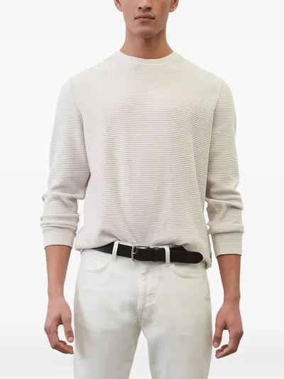 Marc O'polo Textured Long-sleeve Top In White
