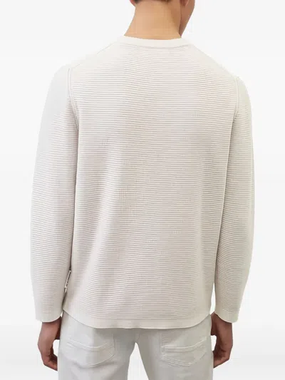 Marc O'polo Textured Long-sleeve Top In White