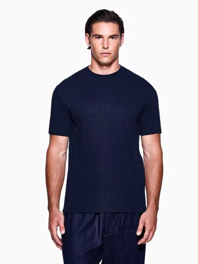 Giorgio Armani Asv Stretch Viscose And Cashmere Blend Crew Neck T-shirt