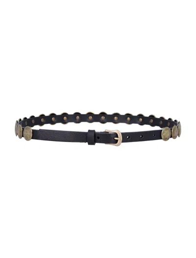 Golden Goose Trinidad Leather Belt In Black