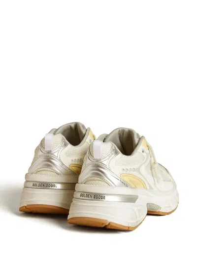 Golden Goose Lightstar Mesh And Leather Sneakers