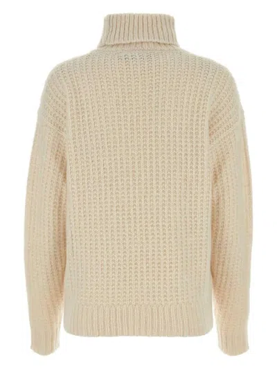 Gucci Turtleneck Cropped Ribbed Knit Sweater