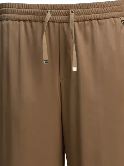 Herno Trousers In Casual Satin