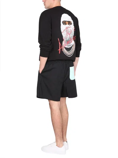 Ih Nom Uh Nit Crown Mask Print Sweatshirt