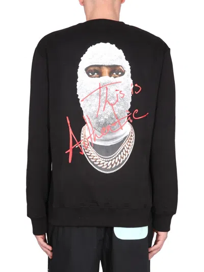 Ih Nom Uh Nit Crown Mask Print Sweatshirt