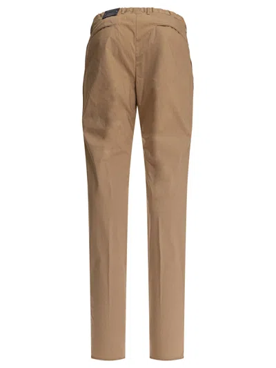 Incotex Tailored Trousers With Pockets And Loops In Burgundy
