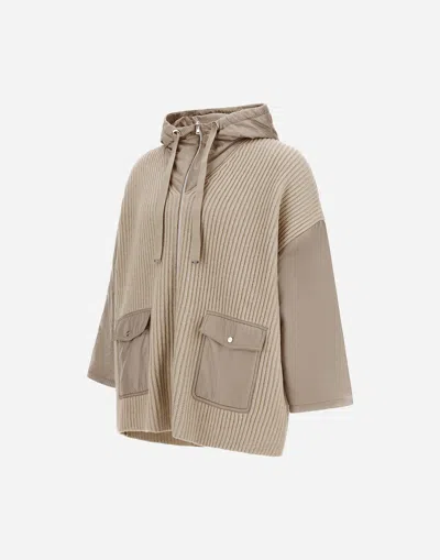 Herno Resort Wool And Nylon Ultralight Jacket In Brown