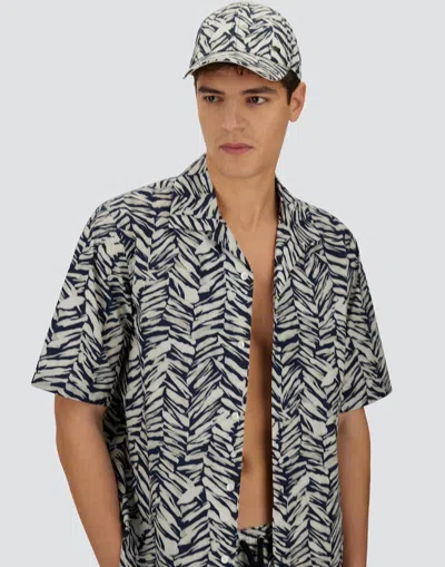 Herno Resort Cotton Seasonal Print Shirt In Multi