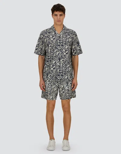Herno Resort Cotton Seasonal Print Shirt In Multi