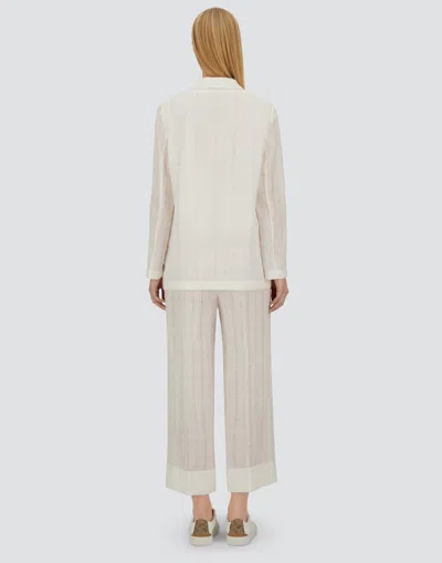 Herno Resort Blazer In Check Linen