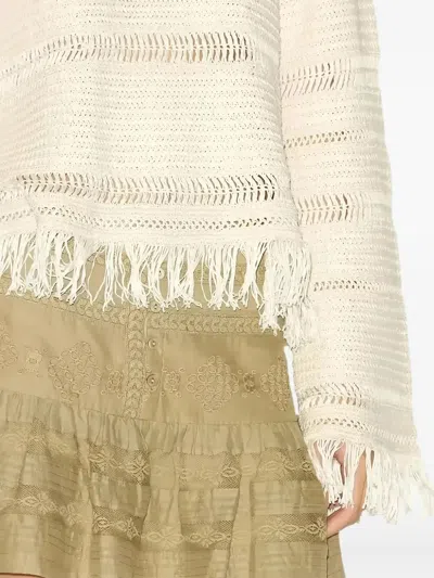 Isabel Marant Azilis Sweater In White