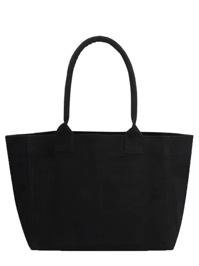 Isabel Marant Black Cotton Yenky Zipped Shopping Bag