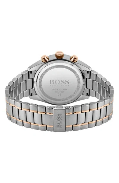 Hugo Boss Champion Two-tone Stainless Steel Chronograph Bracelet Watch