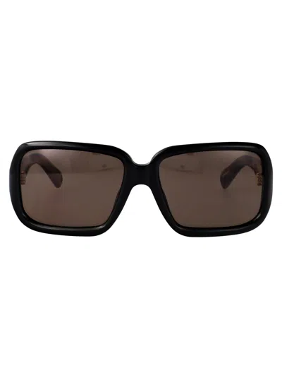 Jacquemus Black/ Gold/ Grey Stainless Steel Sunglasses In Black