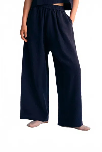 The New Society Hera Palazzo Pants In Navy