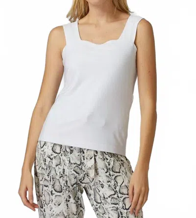 Joseph Ribkoff Square Neck Camisole Top In White In White
