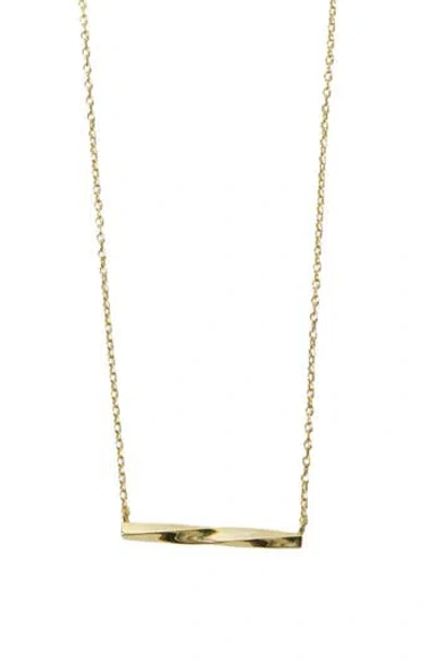 Argento Vivo Twist Bar Pendant Necklace