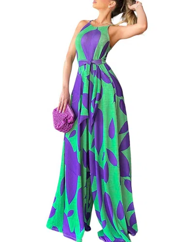 Bella Desert Jumpsuit In Green