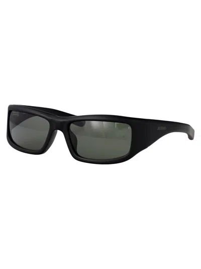 Jacquemus Aero Sunglasses In Black