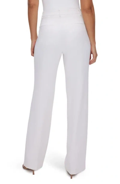 Good American Luxe Suiting Column Wide Leg Trousers