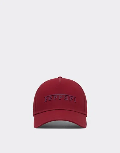 Ferrari Cotton Cap With  Logo