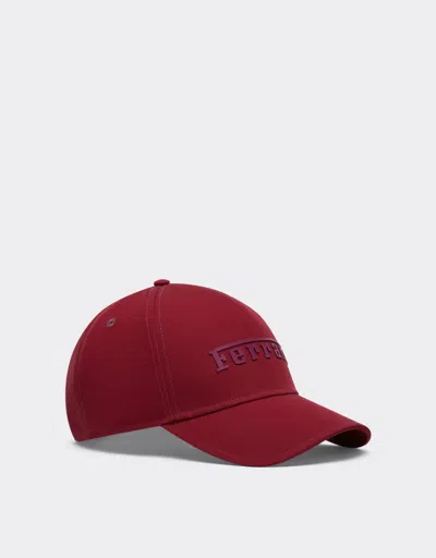 Ferrari Cotton Cap With  Logo