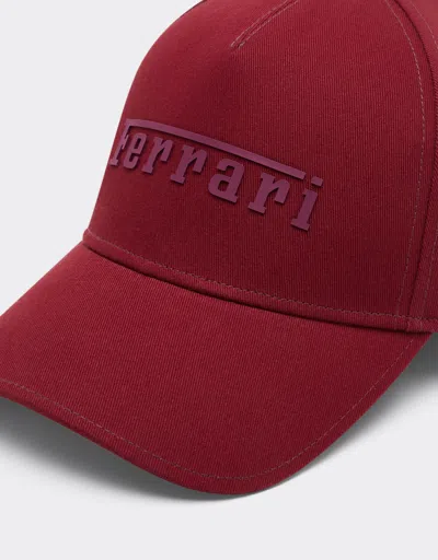 Ferrari Cotton Cap With  Logo