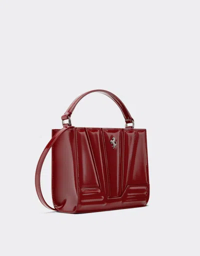 Ferrari Gt Micro Shiny Leather Tote Bag