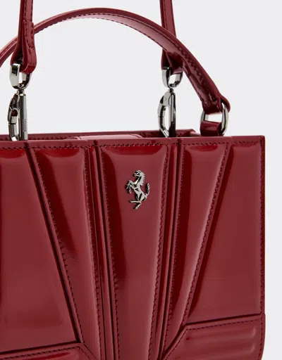 Ferrari Gt Micro Shiny Leather Tote Bag