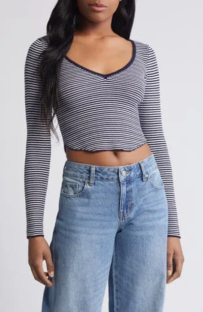 Pacsun Woodland Waffle Stitch Crop Sweater