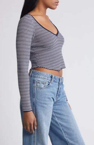 Pacsun Woodland Waffle Stitch Crop Sweater