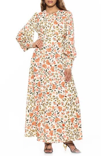 Alexia Admor Yesenia Long Sleeve Empire Waist Maxi Dress