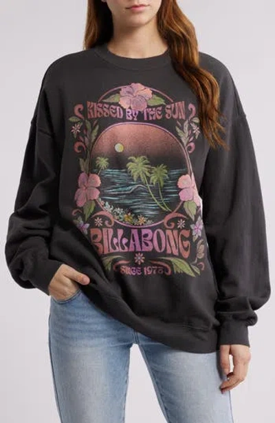 Billabong Ride In Cotton Blend Graphic Sweatshirt