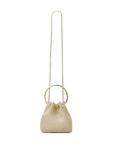 Jimmy Choo Bon Bon Metallic Mesh Top Handle Bag In Multi