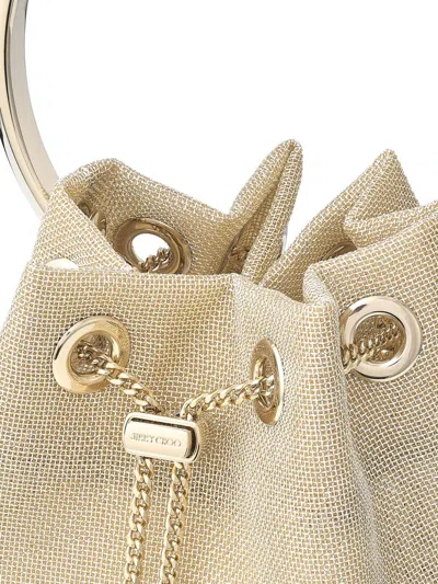 Jimmy Choo Bon Bon Metallic Mesh Top Handle Bag In Multi