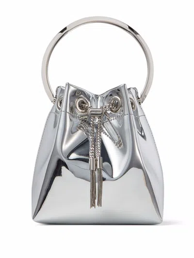 Jimmy Choo Bon Bon Mirror Fabric With Metal Handle