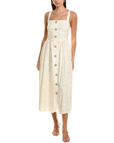 Hutch Peterson Linen-blend Midi Dress
