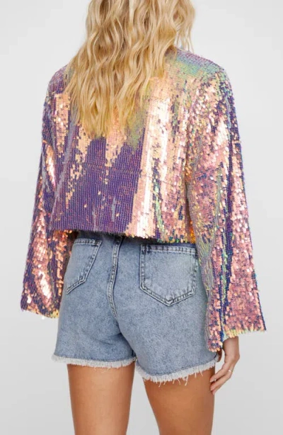 Nasty Gal Iridescent Sequin Jacket