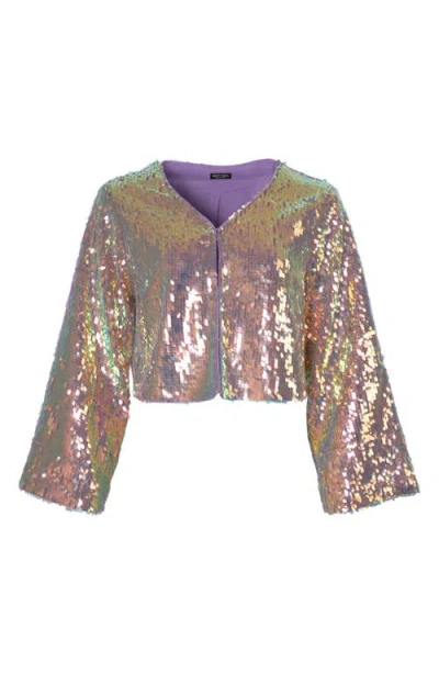 Nasty Gal Iridescent Sequin Jacket
