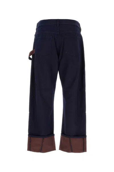 Jw Anderson J.w.anderson 'turn Up Twisted Workwear' Jeans In Blue