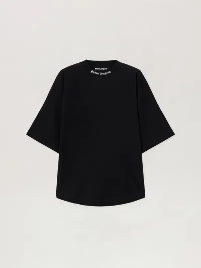 Palm Angels Men Black Cotton T-shirt