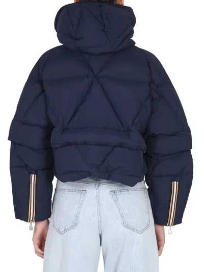 K-way Cropay Down Jacket 2.1 In Blue