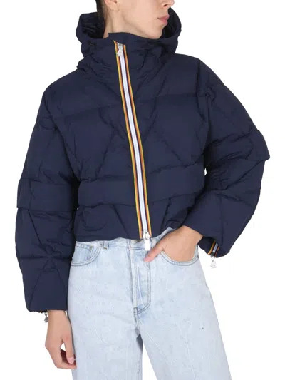 K-way Cropay Down Jacket 2.1 In Blue
