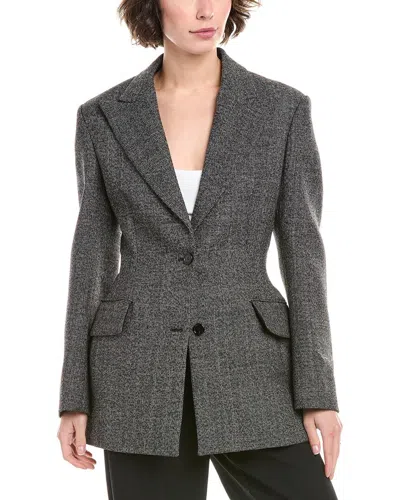Michael Kors Sculpted Tweed Wool Blazer