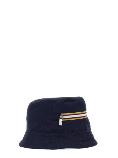 K-way Pascalle Bucket Hat Featuring Striped Detail In Black