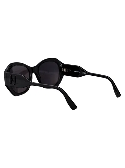 Karl Lagerfeld Rectangular Sunglasses Kl6146 S 1 In Black