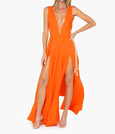 Jbq Arabella Maxi Dress In Tangerine In Orange