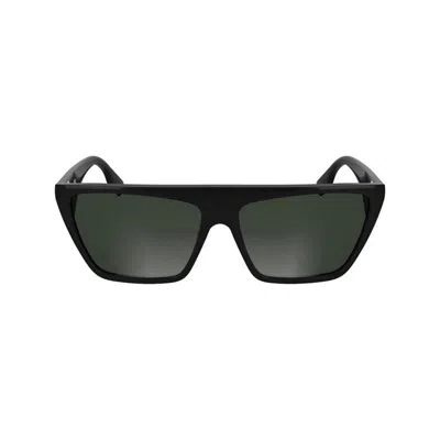 Karl Lagerfeld Modified Rectangle Sunglasses In Black
